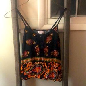 Small boho crop tank top